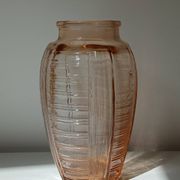 Vase en verre orange