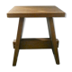 Tabouret en chêne massif brutaliste