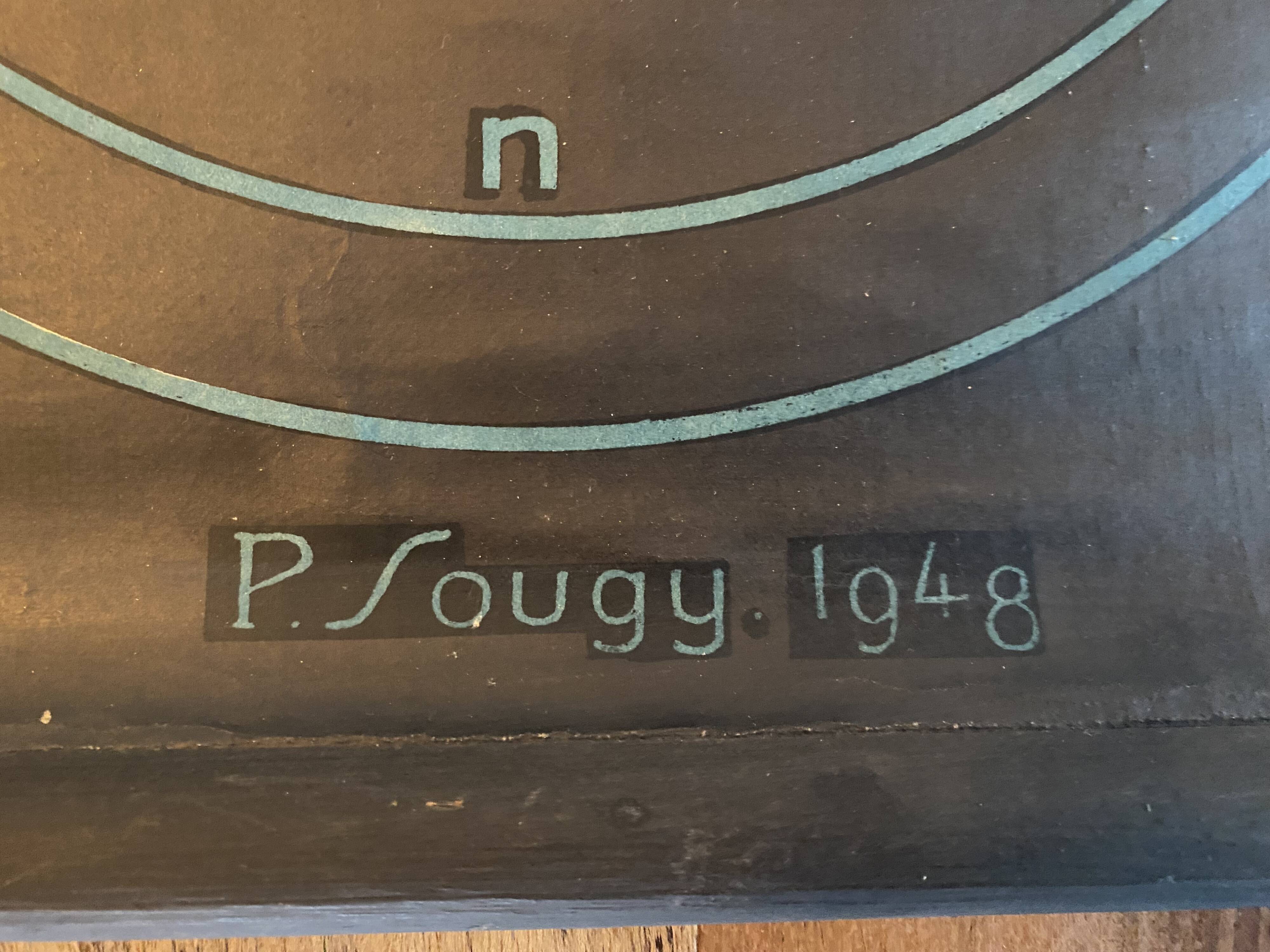 Poster Dr Auzoux, Paul Sougy 1948, No. 33 THE FOAM