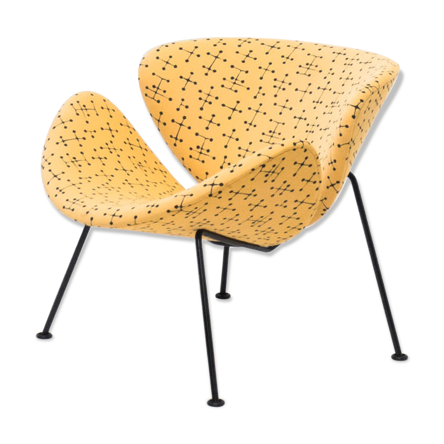 Fauteuil 'Small Dot Pattern' Orange Slice par Pierre Paulin édition Artifort