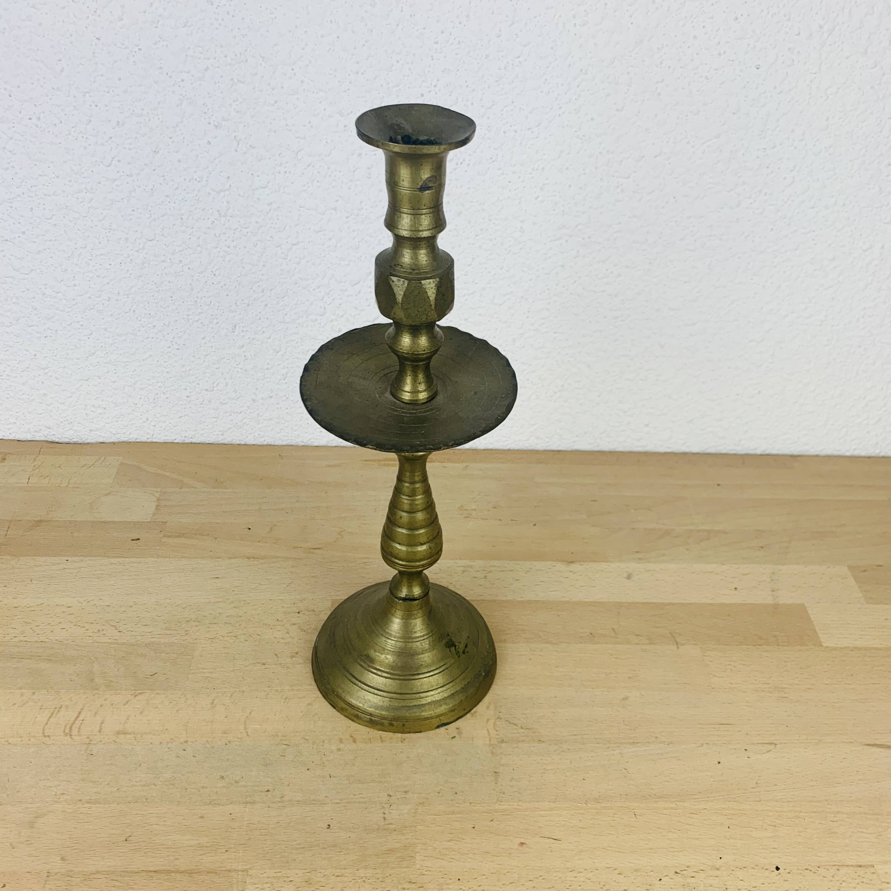 Brass candle holder 37 cm XXL