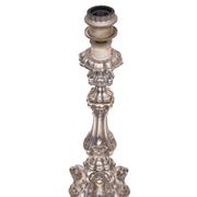 Stunning set of Rococo Silver Plated table lamps 1920s