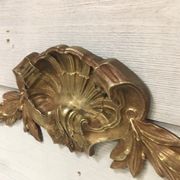 Fronton coquille en bronze
