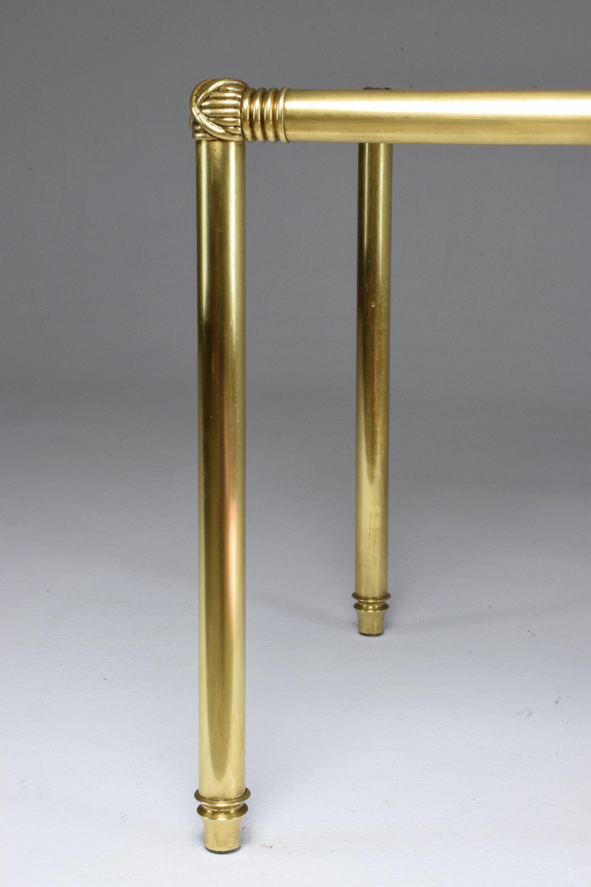 French Table of Appoint Vintage in Brass, 70s