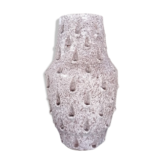 Pink beige sandstone vase