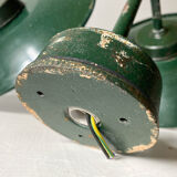 Outdoor enamelled tole wall lamp