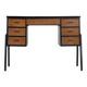 Vintage Swedish teak desk, mid-century modern, 1960s.