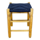 Danish Wood and Rope Stool, 1950s