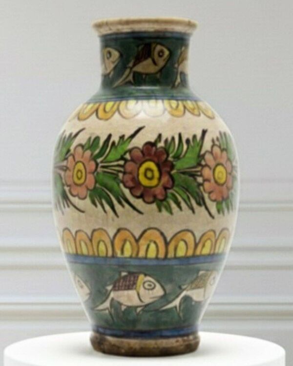 Vase en céramique émaillée, origine perse, années 60