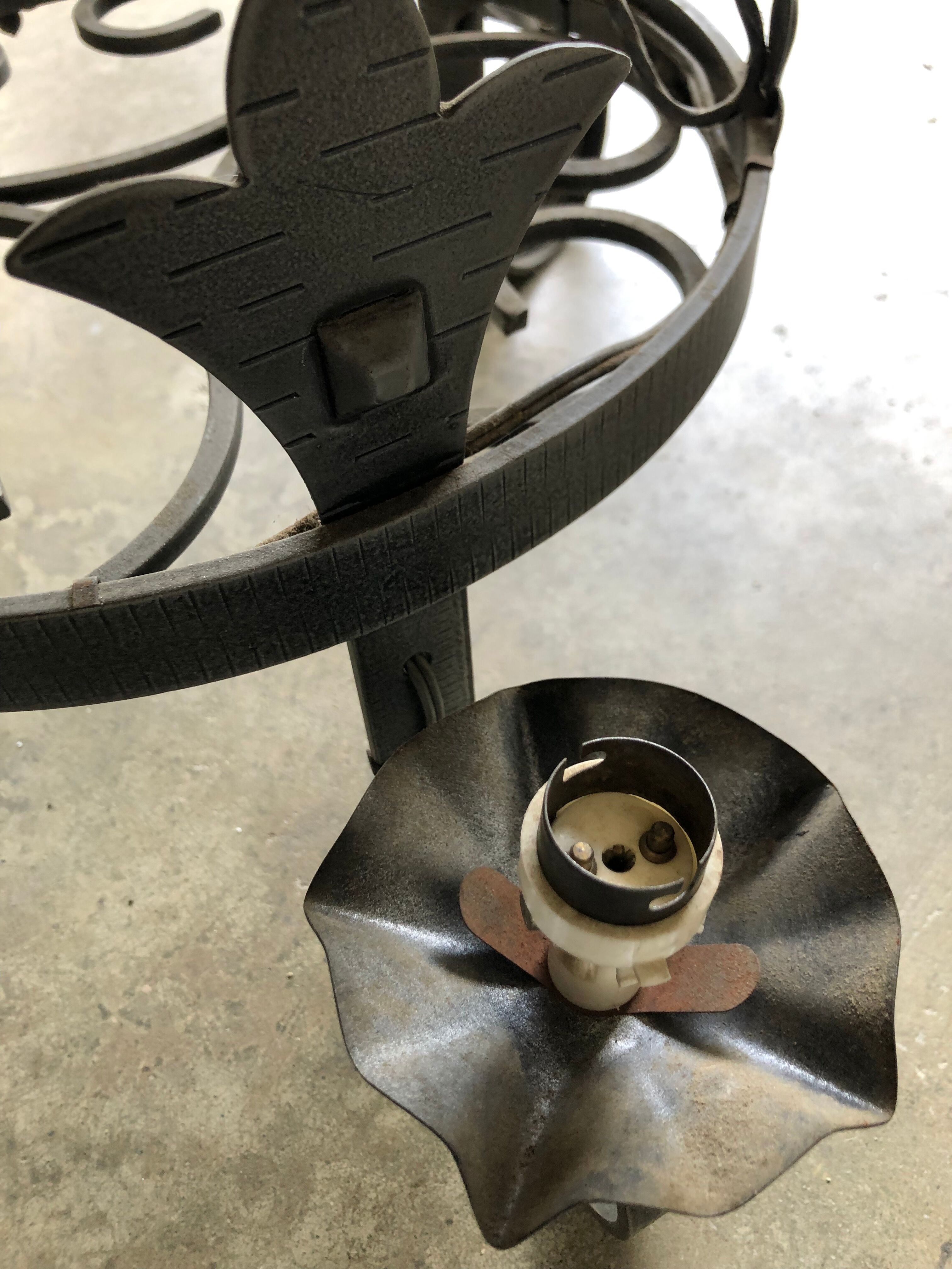 Wrought iron suspension