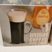 Original Irish coffee glasses from Arabia Finland, estimated 1980s, designed by Heikki Orvola
