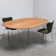 ‘Super-Elliptical’ table in oak by Piet Hein & Bruno Mathsson for Fritz Hansen, 1968