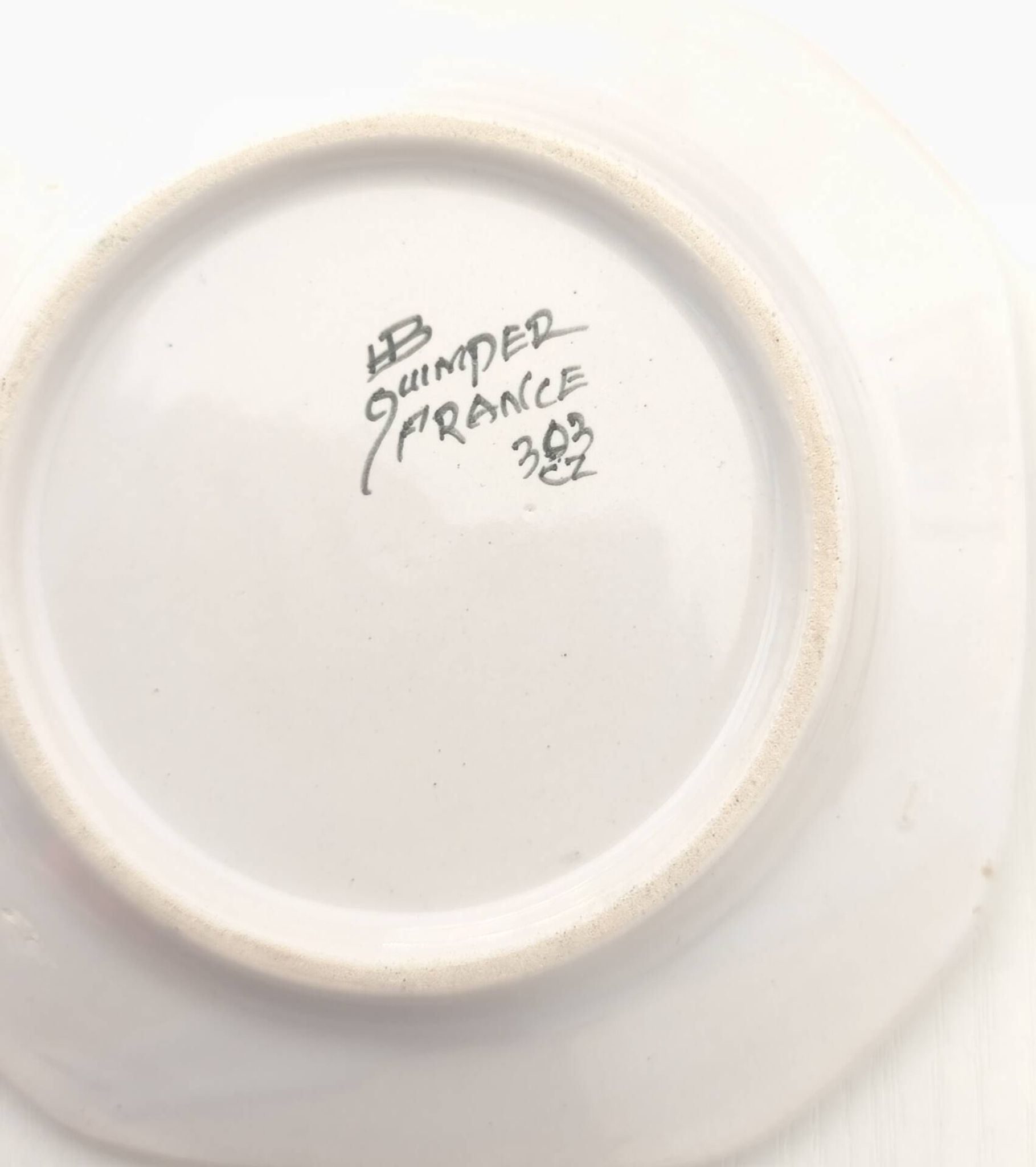 3 small Henriot Quimper plates