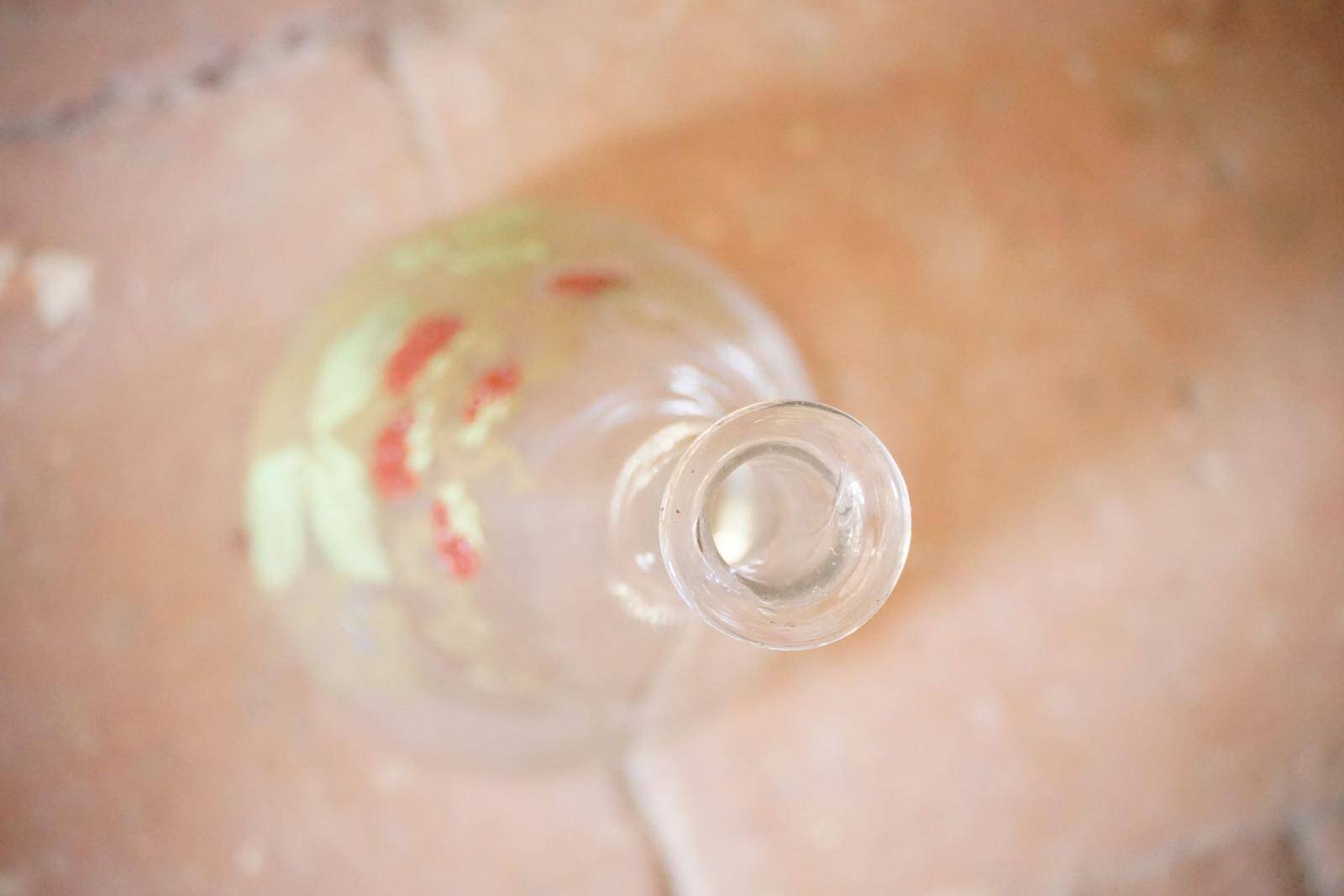 Legras (Fin XIXe siècle) - Carafe à liqueur en verre émaillé