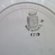 Set de 5 assiettes plates faïence de St Amand 2 modèles différents