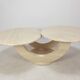 Italian travertine coffee table, 1980s