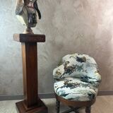 Art Deco Walnut Bench