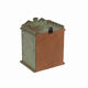 Little old wall showcase box has clock patina of origin india