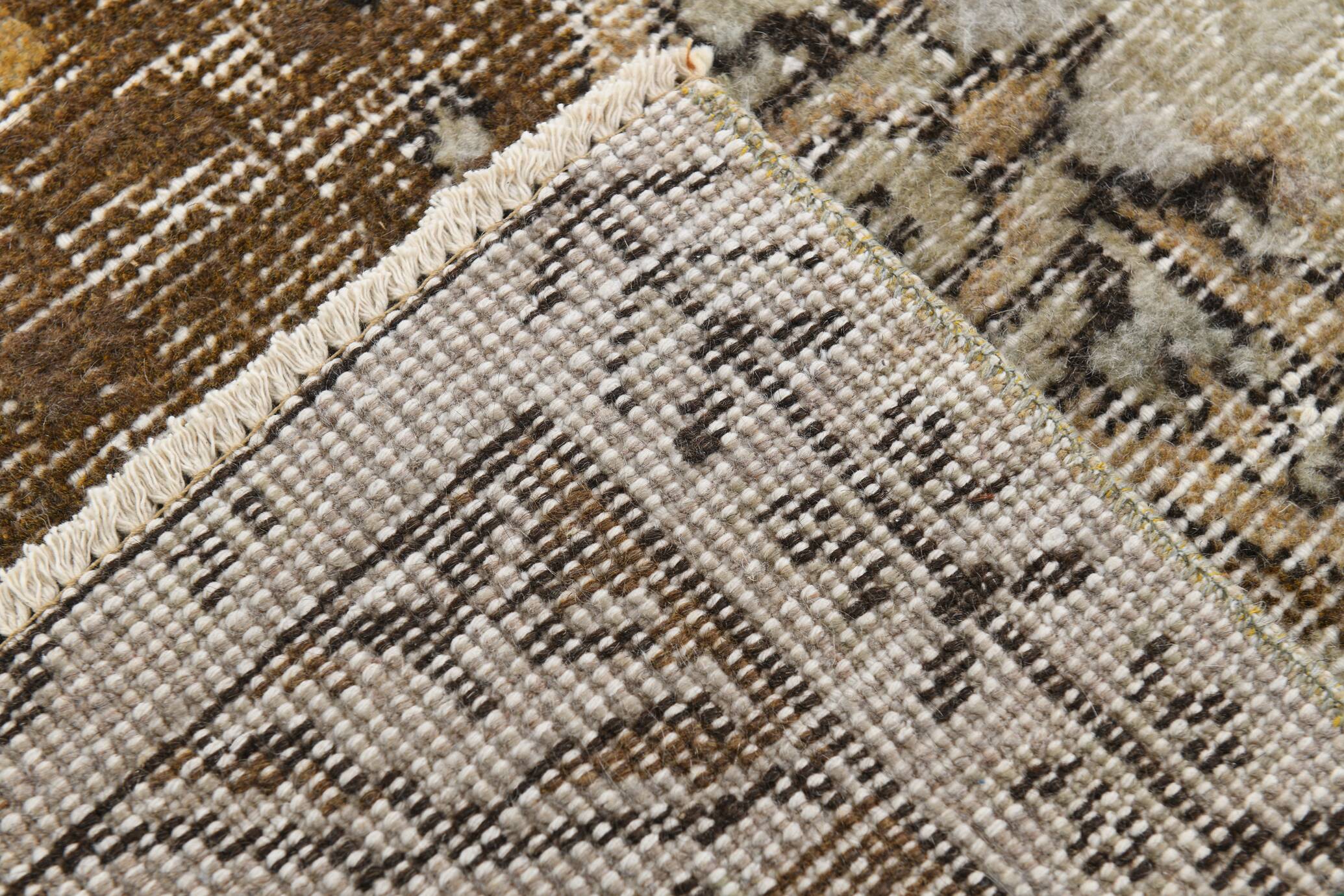 Brown & Cream Classic Persian Rug, 172x278Cm