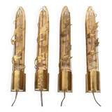 Set of 4 Art Deco Wall Lamps Denmark 1920s