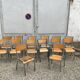 22 former vintage school chairs