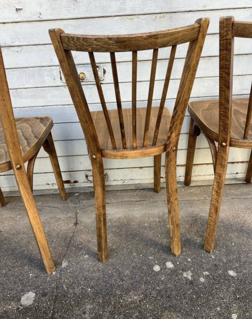 (Set of) 4 Baumann bistro chairs