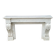 Charles x style fireplace in carrara marble, circa 1880
