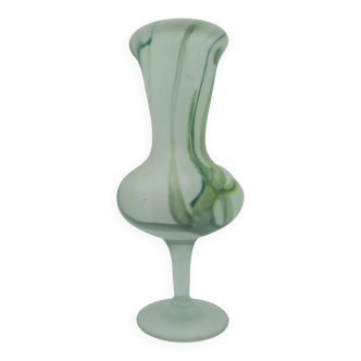 Glass paste vase. Signed JP Mateus 1996.