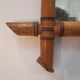 Old mirror Bamboo circa 1950 47x63cm