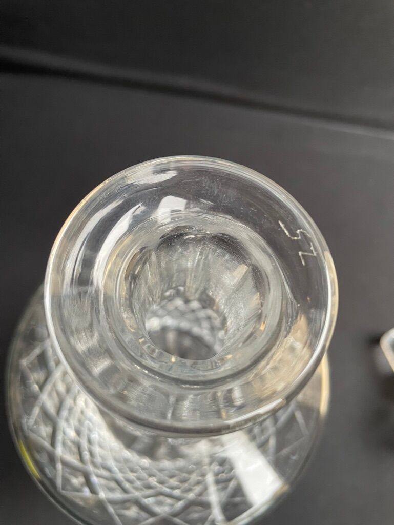 Carafe - Art Deco - Blown and cut crystal