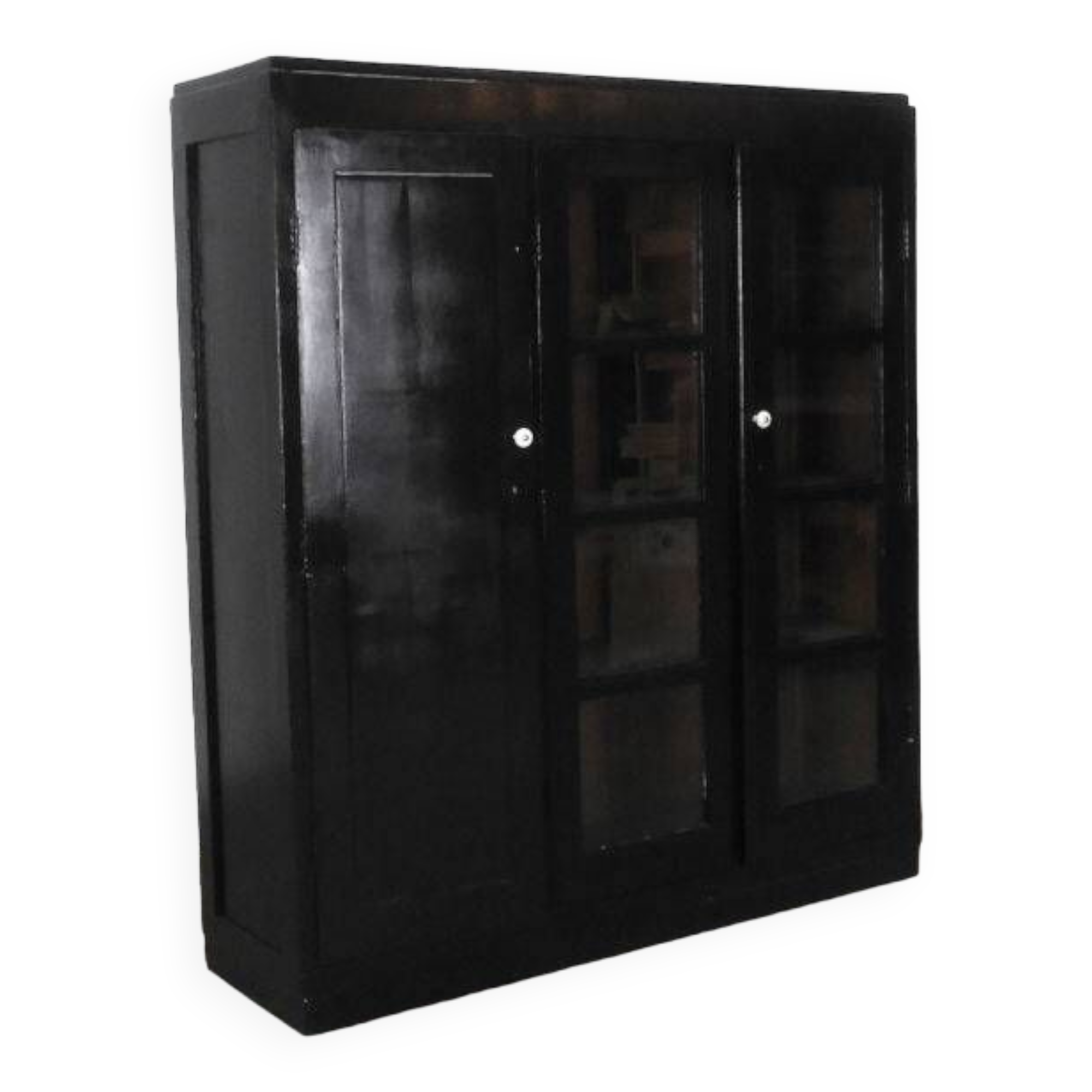 Zwarte brocante kast