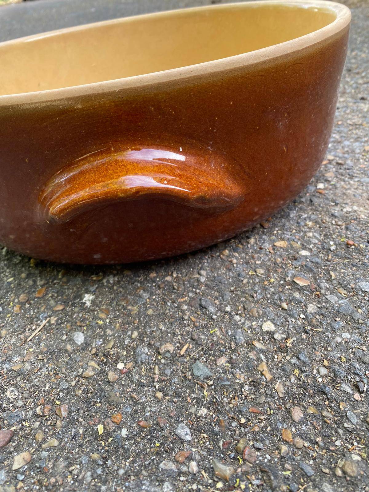 Saladier en grès 3litres courtes manches
