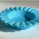 CENDRIER Vide-Poche Verre OPALIN Bleu