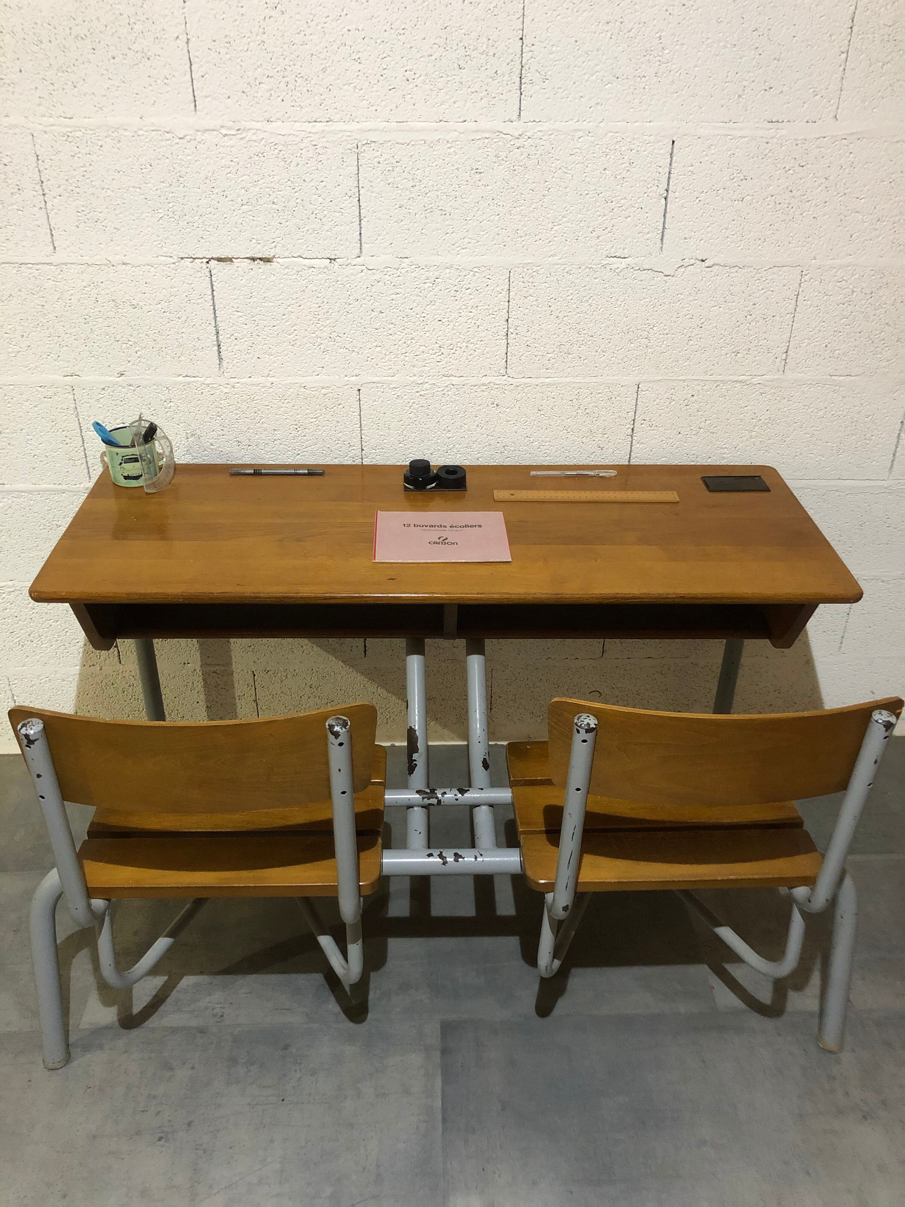 Vintage schoolboy desk