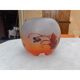 Round vase in glass paste by Legras, Nancy School
