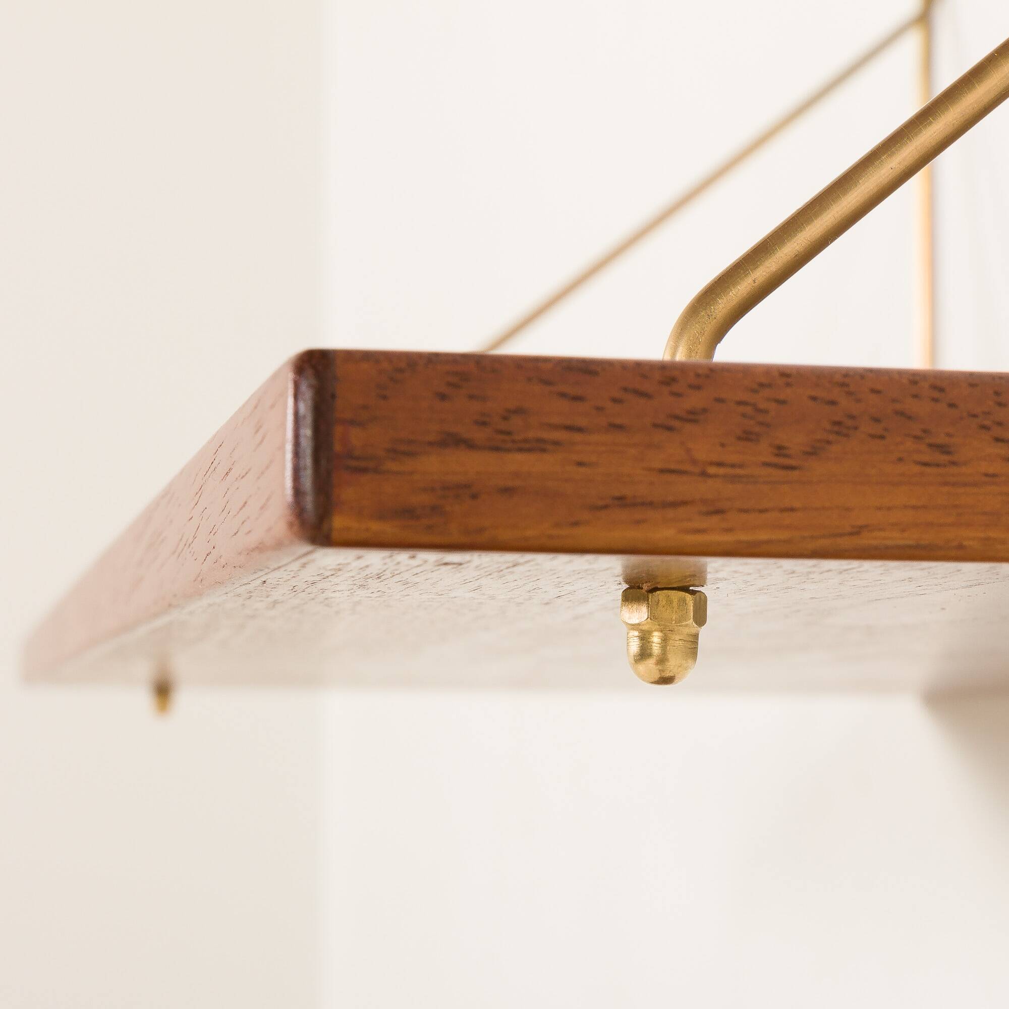 Danish mid-century floating shelves in teak, set of 3, 1960s