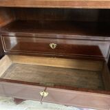 Secretary in mahogany and mahogany veneer Louis XVI era