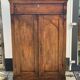 Biedermeier style oak wood cabinet