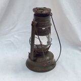 Meva N 864 oil storm lamp in aluminum dimension: height -25cm- diameter -13cm-
