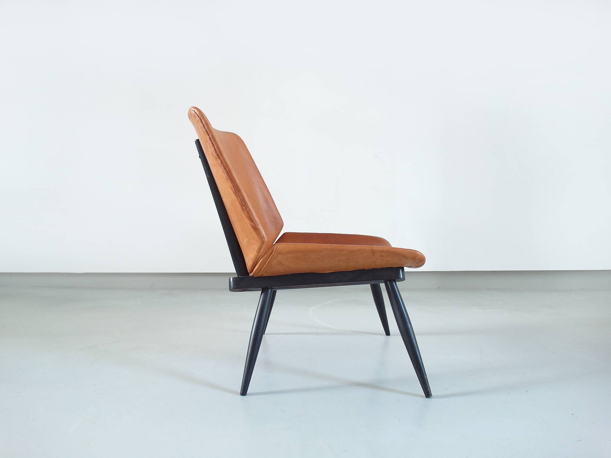 Finnish design leather chair
