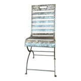 Lot de quatre chaises métalliques