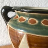 Vase enamelled earthenware