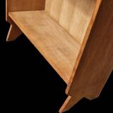 Vintage library shelf with compass base