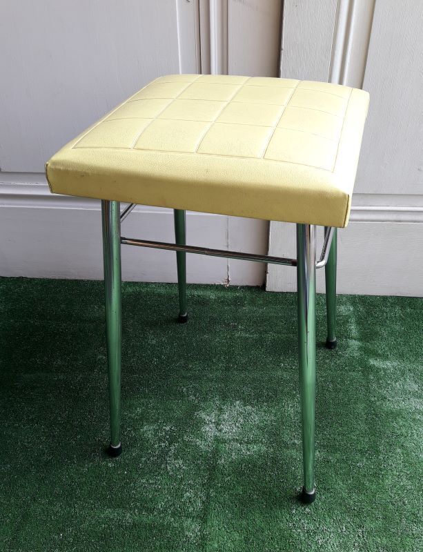 Vintage 1970 skai yellow and stainless BRABANTIA