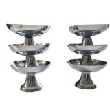 Guy Degrenne stainless steel ice cream bowls 18/10