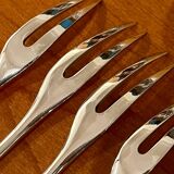 Christofle 12 snail forks, shellfish Fidelio baguette model very good condition