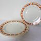 4 flat plates in iron earth from Les Salins model Lucette