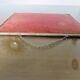 Antique barber's mirror with chain, art deco, 1940s-1950s