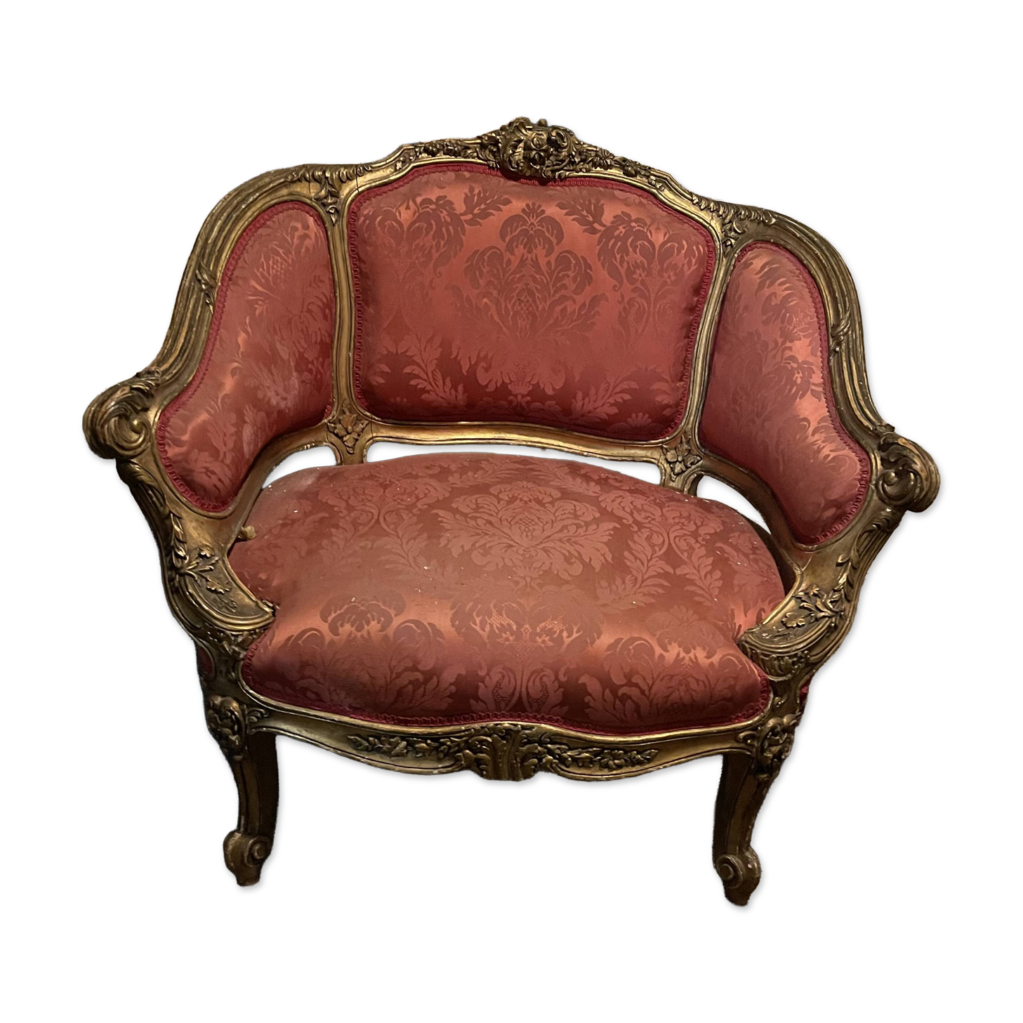 Fauteuil cabriolet style Louis XV