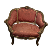 Fauteuil cabriolet style Louis XV